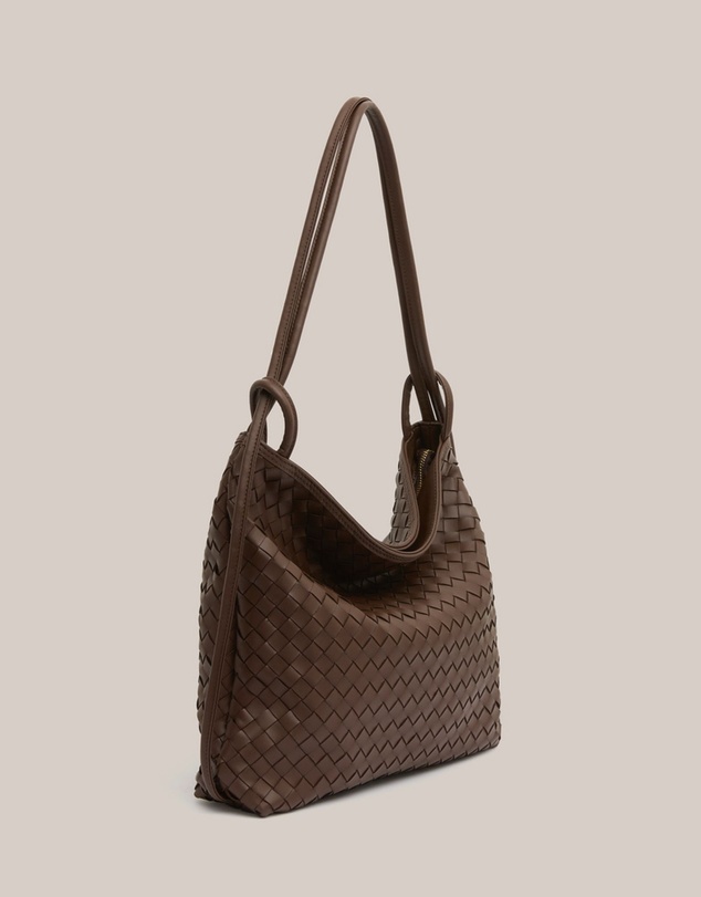 VESTIRSI - Woven Bella Convertible Backpack Chocolate