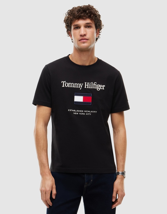 Tommy Hilfiger - Logo Embroidery Jersey T-Shirt