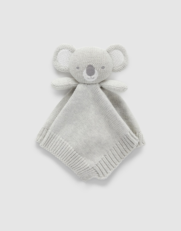 Purebaby - Knitted Koala Comforter-Babies