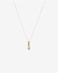 Michael Hill - 0.07 Carat TW Diamond Knots Pendant in 10kt Yellow Gold