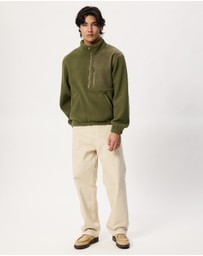 Rhythm - Koa Fleece Half Zip Sweat
