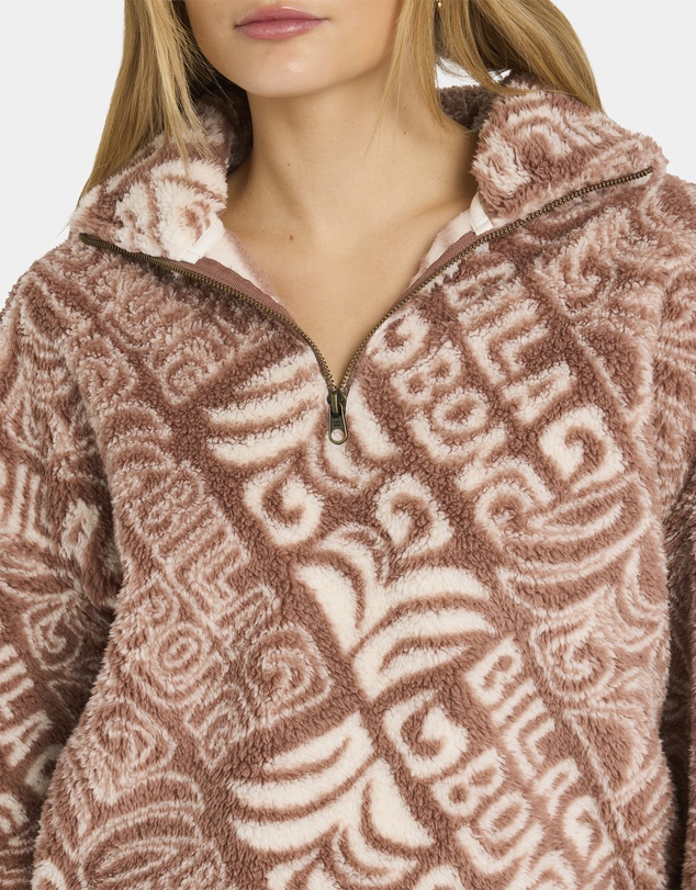 Billabong - Womens Go For It Half Zip Fleece Jumper