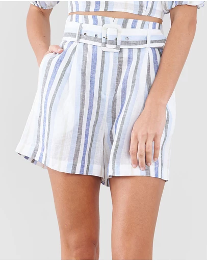 Amelius - Zanci Stripe Linen Short