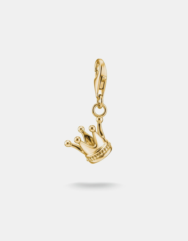 THOMAS SABO - Gold-Plated Crown Charm