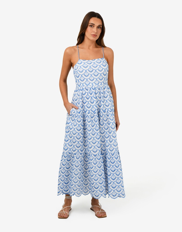 Forcast - Kela Embroidery Maxi Dress