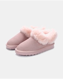 AusWooli Ugg Boots - Coogee Sheepskin Cozy Ankle Slippers