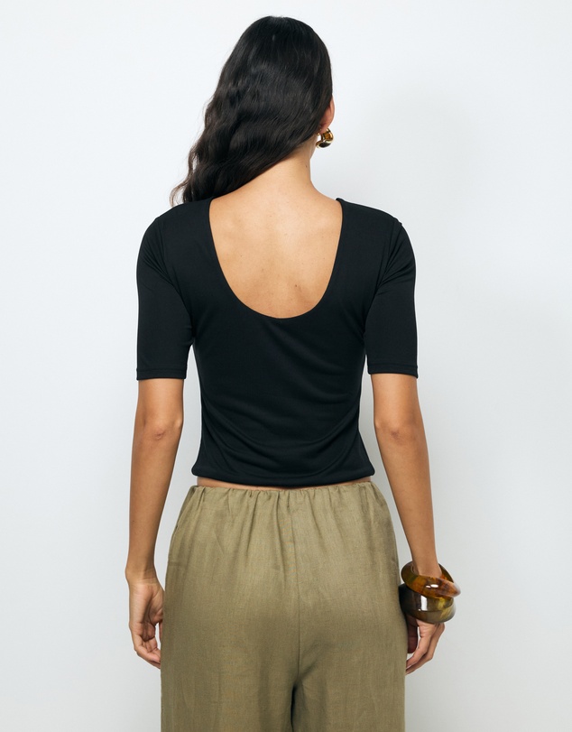 AERE - Kora Scoop Back Top