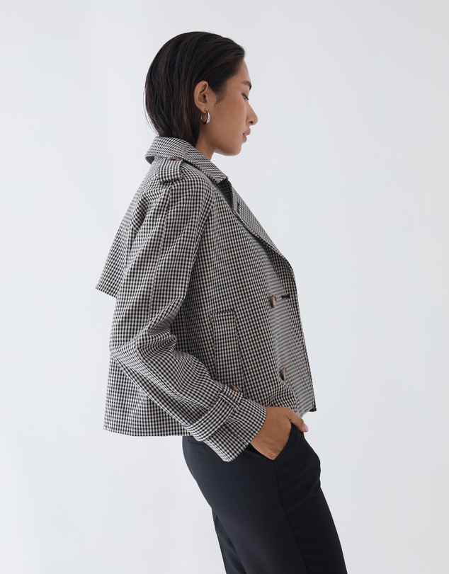Forcast - Flynn Cropped Trench Coat