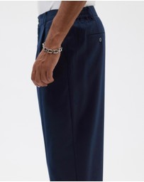AERE - Pleated Wool Blend Trousers