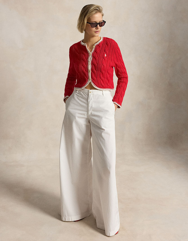 Polo Ralph Lauren - Cable-Knit Cropped Cardigan