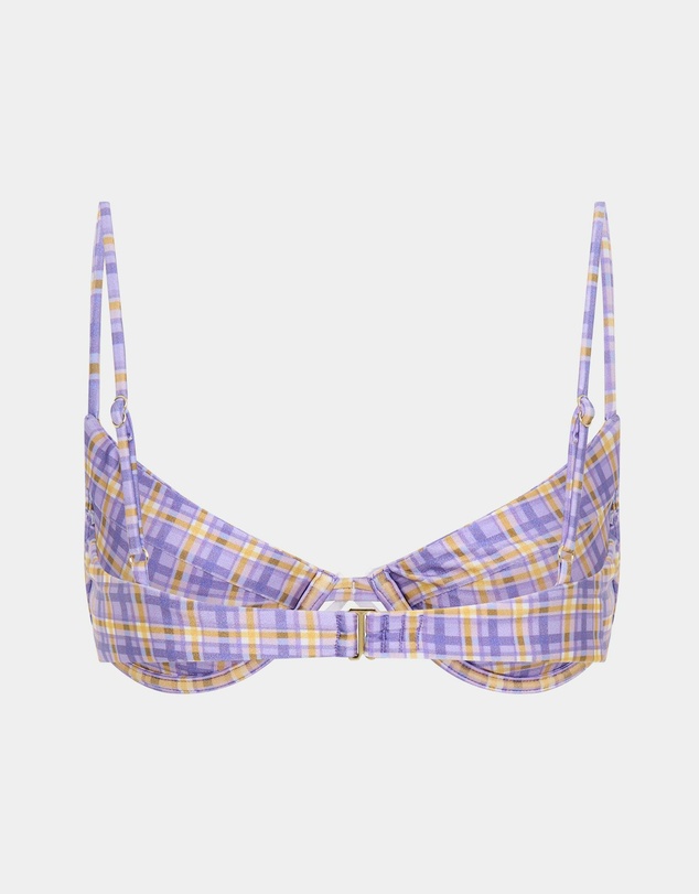 Insight - India Blurred Check Underwire Bikini Set