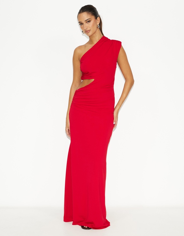 Dazie - Shoreline One-Shoulder Maxi Dress