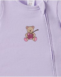 Cotton On Kids - Growie Short Sleeve Zip Romper