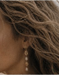 Haze & Glory - ICONIC EXCLUSIVE - Earrings Hanger Golden Sun 925 Sterling Silver Gold-Plated