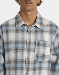 Billabong - Mens Script Long Sleeve Flannel Shirt