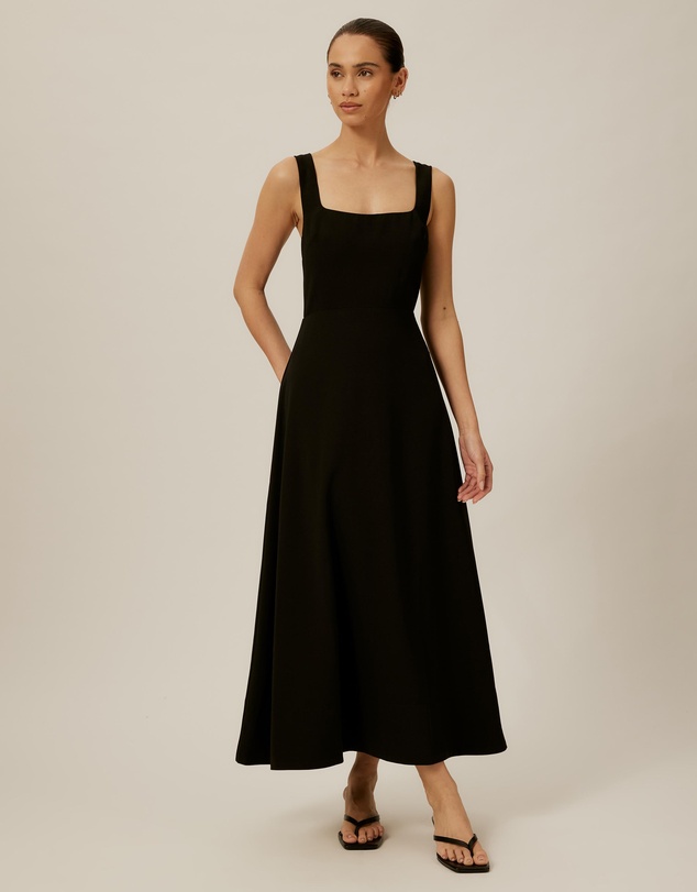 Tussah - Square Neck Midi Dress