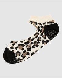 Pussyfoot - 3 Pack Bamboo Pilates Barre Yoga Grip Ankle Socks