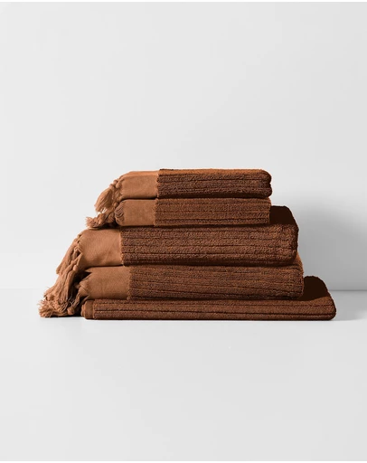 Aura Home - Paros Rib Bath Towel Set