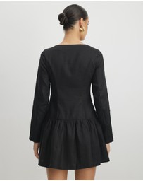 AERE - Appoline Linen Mini Dress