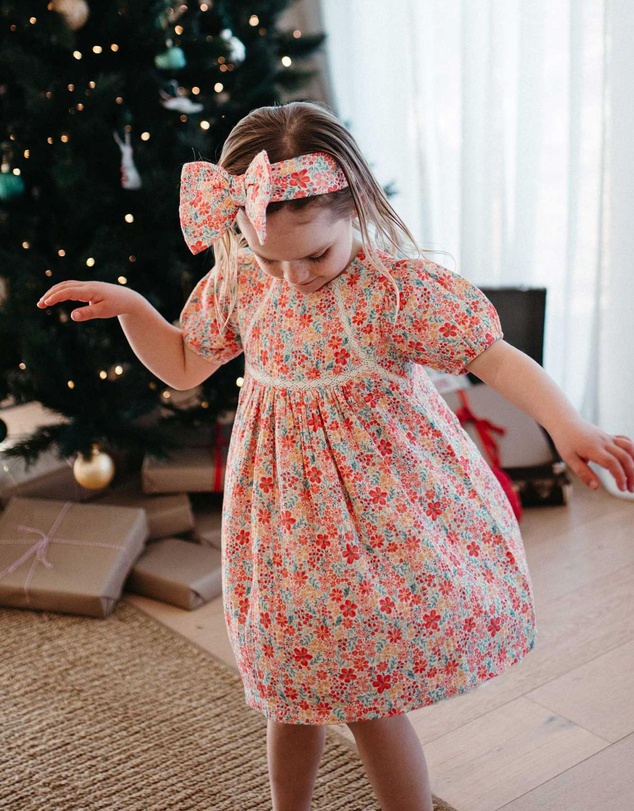 Purebaby - Floral Dress -Kids-Babies
