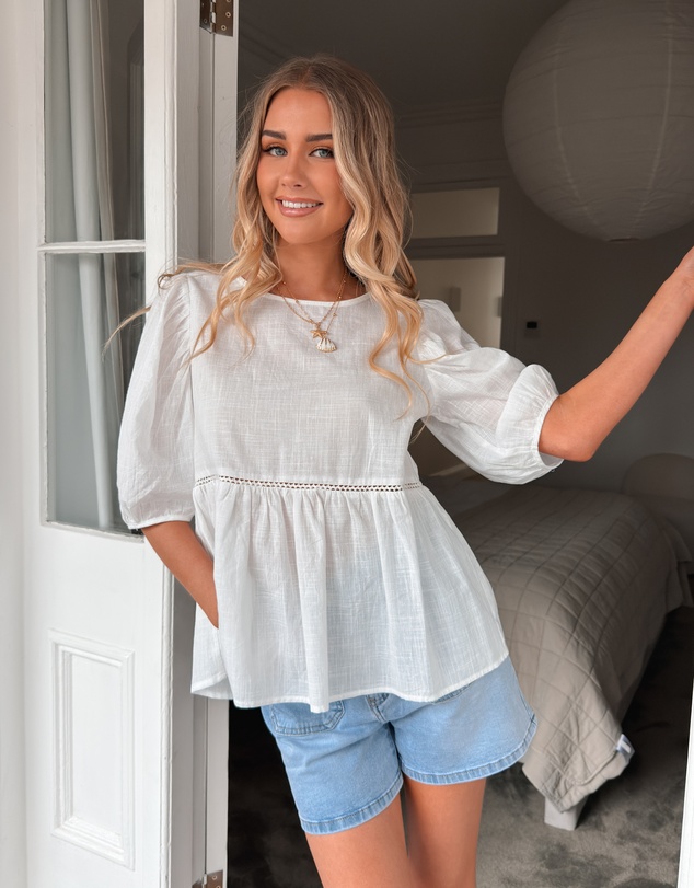 Esther & Co - Tonya Top - White