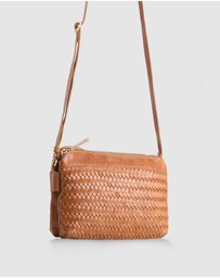 Evity - Elise Leather Weave Crossbody Bag