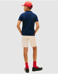 Tommy Hilfiger - Boys Regular Fit Colour-Blocked Pique Polo Shirt - Teens