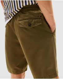 Tommy Hilfiger - Washed Twill Relaxed Cargo Shorts