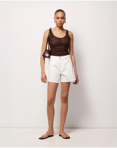 AERE - Stevie Organic Cotton Denim Shorts