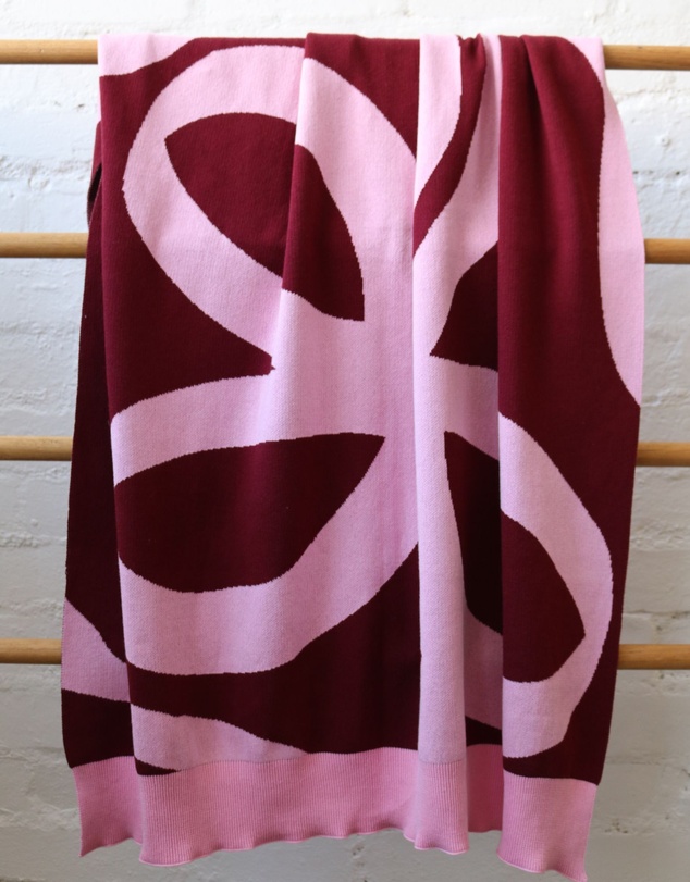 Mosey Me - Ribbon Knitted Baby Blanket