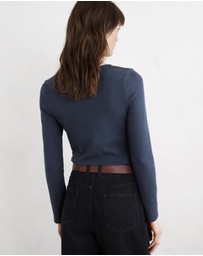 Seasalt - Seasalt Cornwall Navy Gorse Lane Rib Top