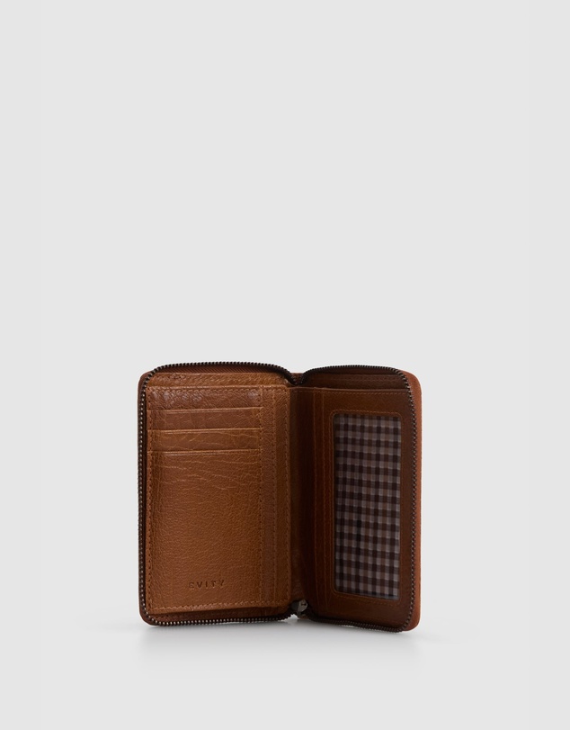 Evity - RFID Adam Leather Zip Wallet
