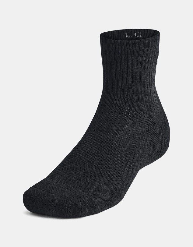 Under Armour - 3-Pack UA Training Cotton Quarter Socks