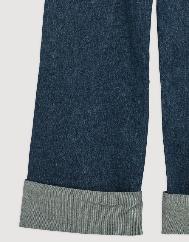 Revibe - Repaired Reformation Cary High Rise Slouchy Wide Leg Jeans - AU 6