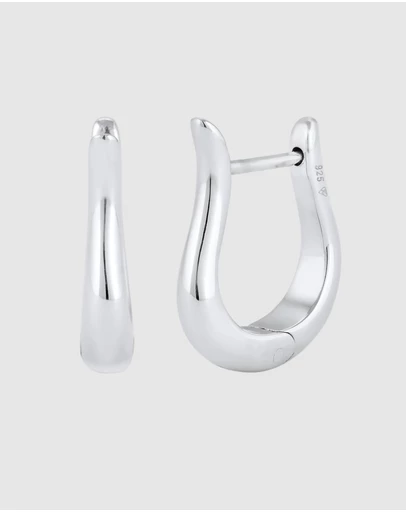 Kuzzoi - ICONIC EXCLUSIVE - Classic Hoop Earrings in 925 Sterling Silver