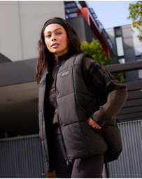 Upstate - Oversized Puffer Vest - Black