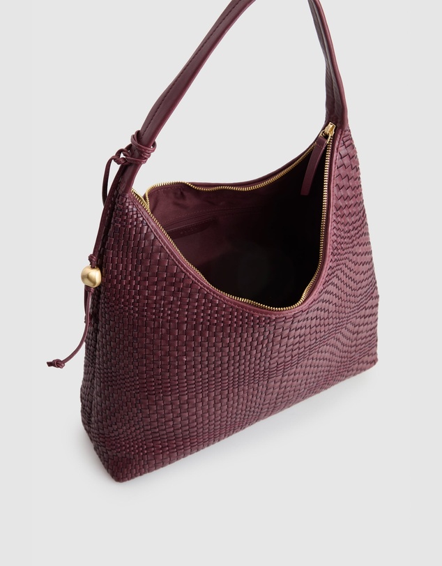 Evity - Nina Leather Weave Hobo Bag