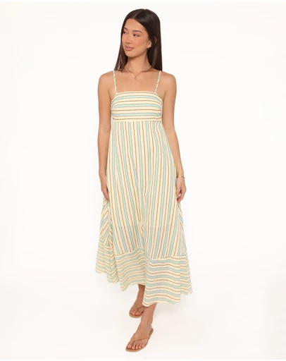 Petal & Pup - Brea Maxi Dress - Green Stripe