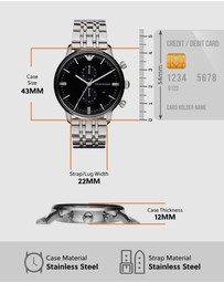 Emporio Armani - Emporio Armani Silver Watch AR0389
