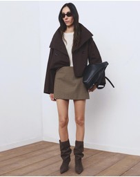 M.N.G - Houndstooth Short Skirt