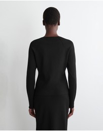 COS - Sheer-Detail Knitted Cardigan