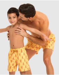 Tolu Australia - Yellow Boardshorts with Lobsters