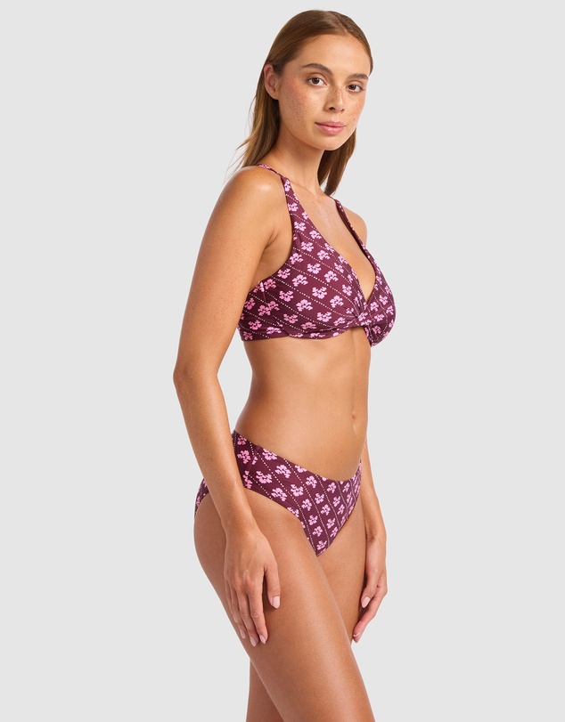 Seafolly - Batik Bloom Wrap Front F Cup Bikini Top