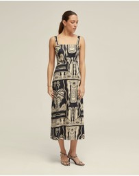 Oxford - Margot Printed Dress