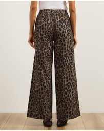 Atmos&Here - Aloura Leopard Print Pants
