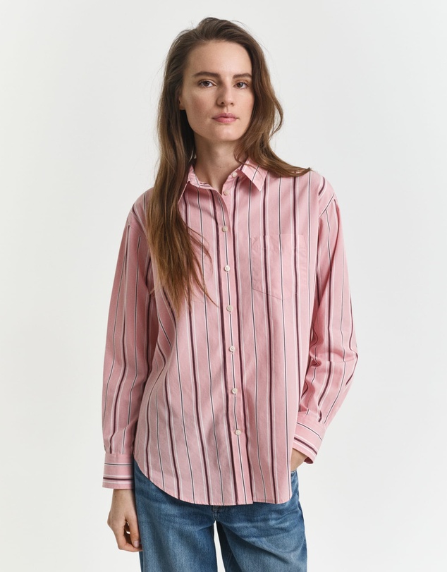 Gant - Relaxed Fit Classic Striped Poplin Shirt