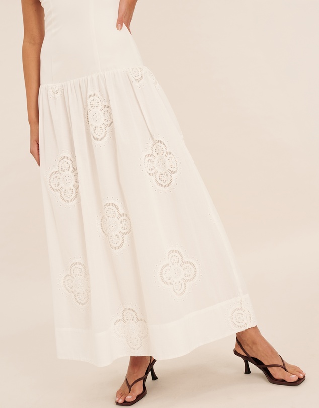 AERE - Kiera Broderie Maxi Dress