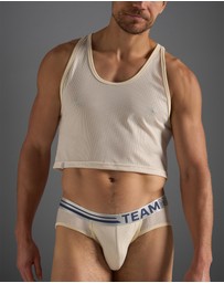 TEAMM8 - Racer Mesh Crop Singlet