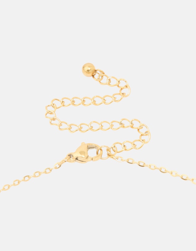 Lovisa - Waterproof Gold Plated Stainless Steel Mini Bubble Letter L Necklace