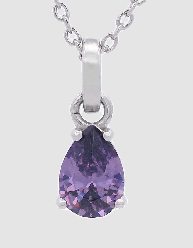 Georgini - GEORGINI WISTERIA PENDANT AMETHYST CZ SILVER